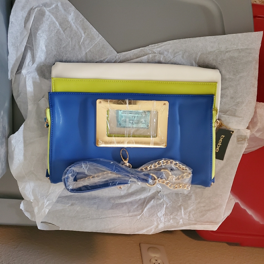 BEBE Clutch handbag/ Crossbody/Shoulder bag